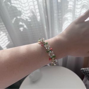 Betsey Johnson gold strawberry blossoms bracelet!